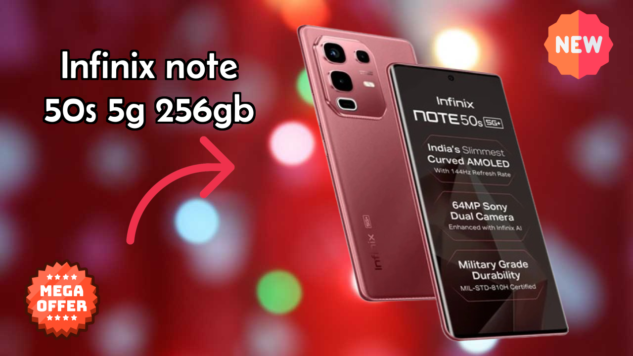 Infinix Note 50s 5G+ 256GB Battery Life: 5500 MAh Charging Speed