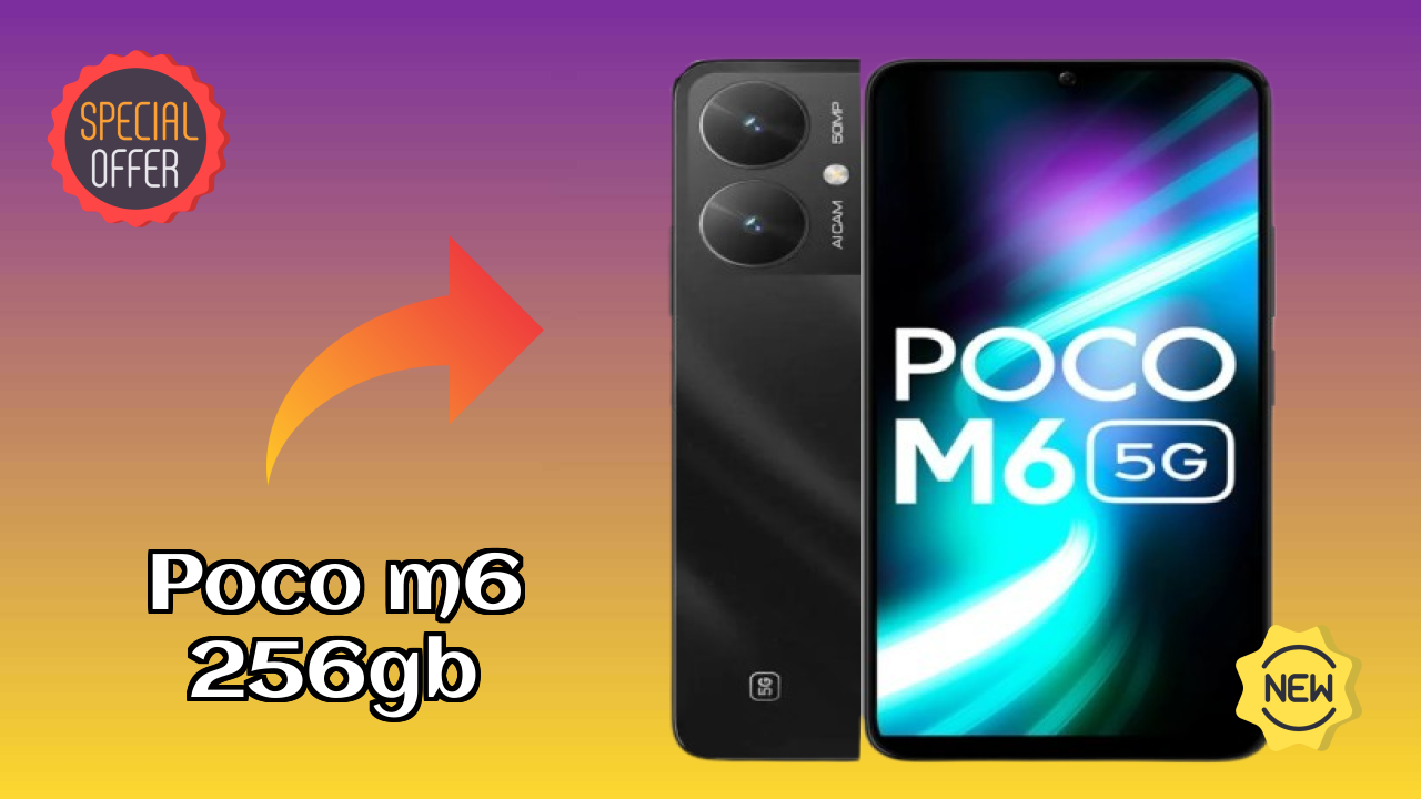 POCO M6 256GB Display Technology: IPS LCD Quality