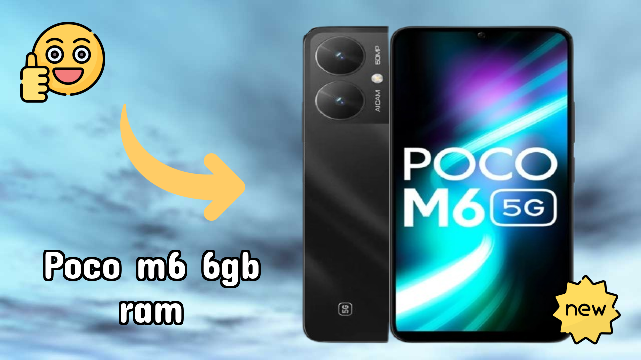 POCO M6 6GB RAM at ₹12,880 - Complete Specifications