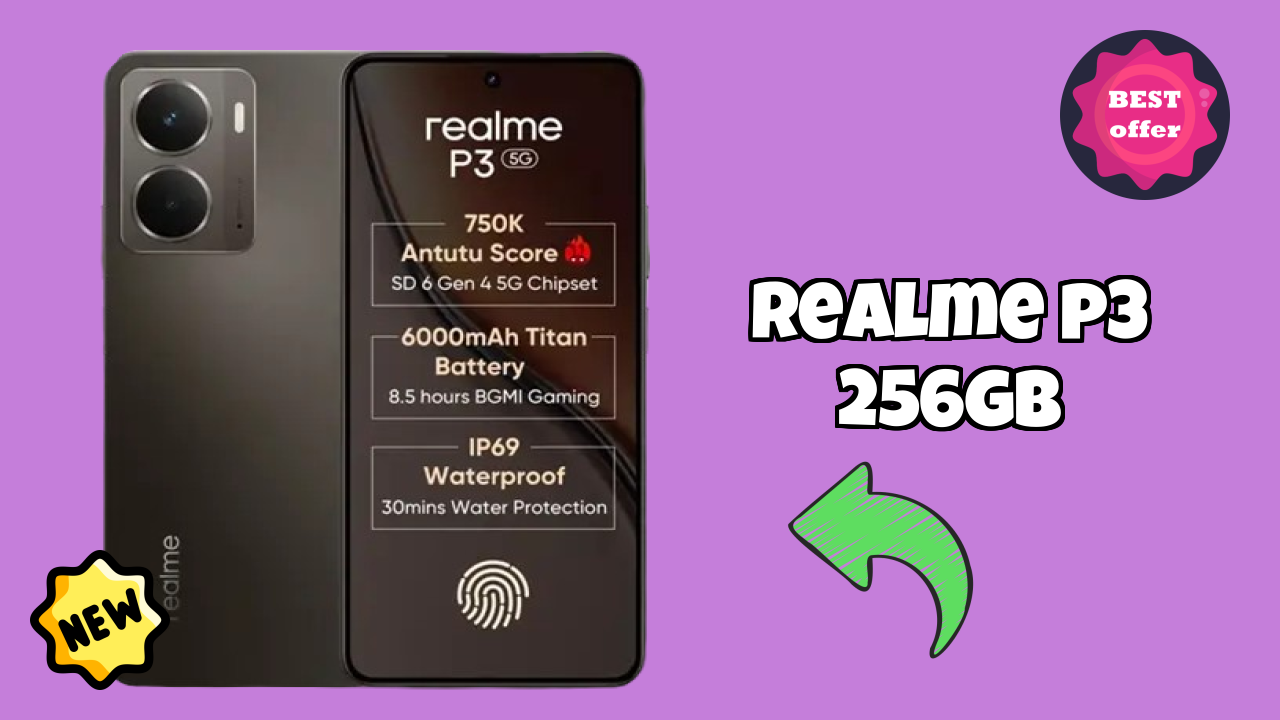 Realme P3 256GB Display Analysis: 6.67 Inches (16.94 Cm) Screen Quality