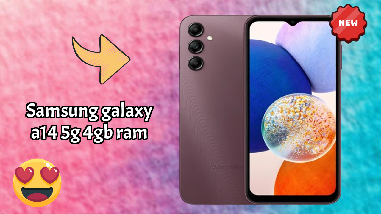 Samsung Galaxy A14 5G 4GB RAM Display Technology: PLS LCD Quality